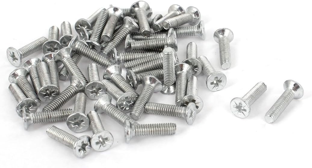 M4 x 13mm Threaded Pozi Posi Countersunk Screws Bolts Fasteners 50pcs