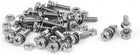 M4 x 16mm 304 Stainless Steel Phillips Hex Head Bolts Nuts w Washers 20 Sets