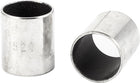 Bore Silver Tone Plain Sleeve Bearing, 2 Piece, 20mm x 17mm x 15mm