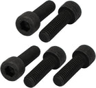 5pcs M8x25mm Fully Thread 12.9 Grade Hex Socket Cap Left Hand Screw Bolt Black
