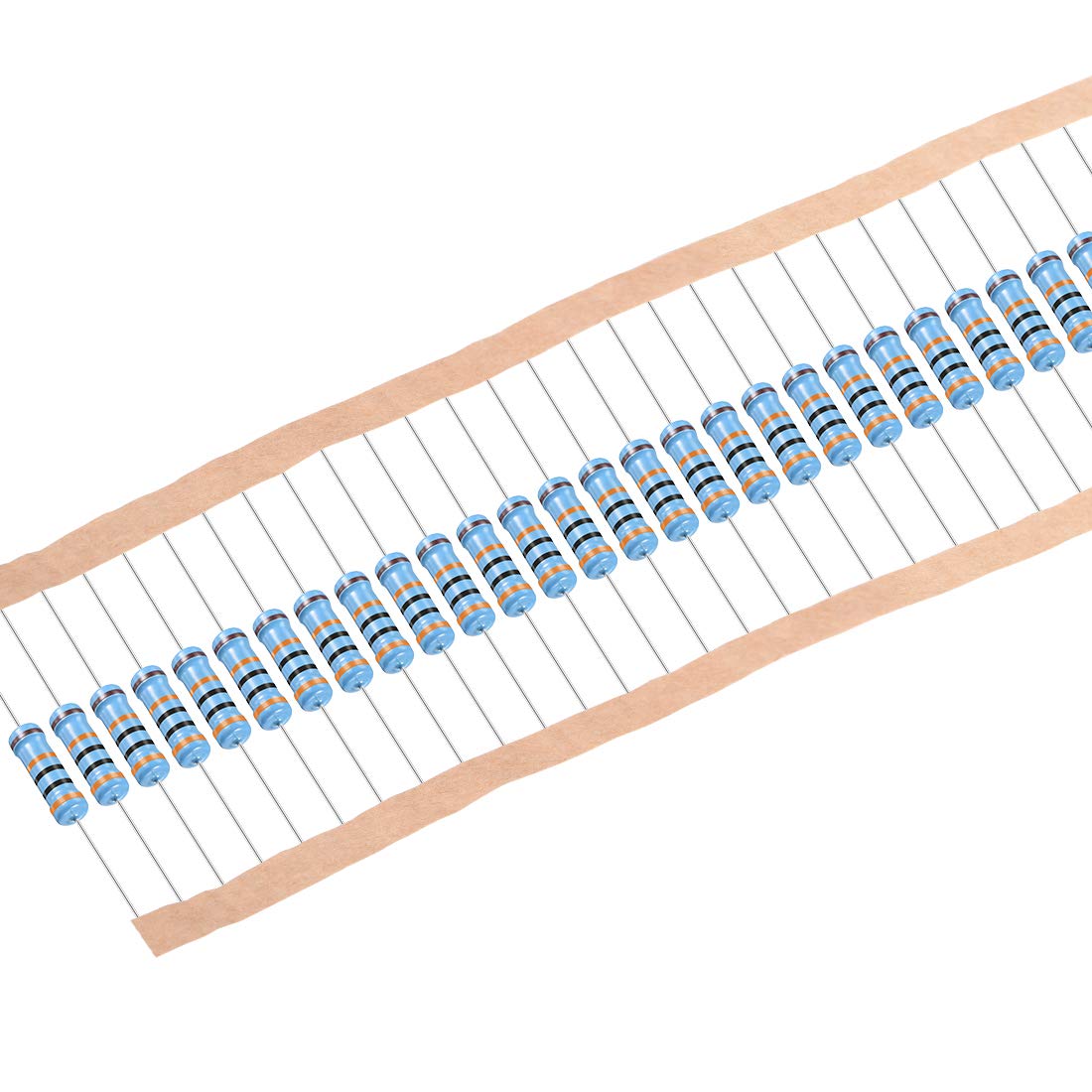 30Pcs 300K Ohm Resistor, 1W 1% Tolerance Metal Film Resistors, Lead, 5 Bands for DIY Electronic Projects and Experiments