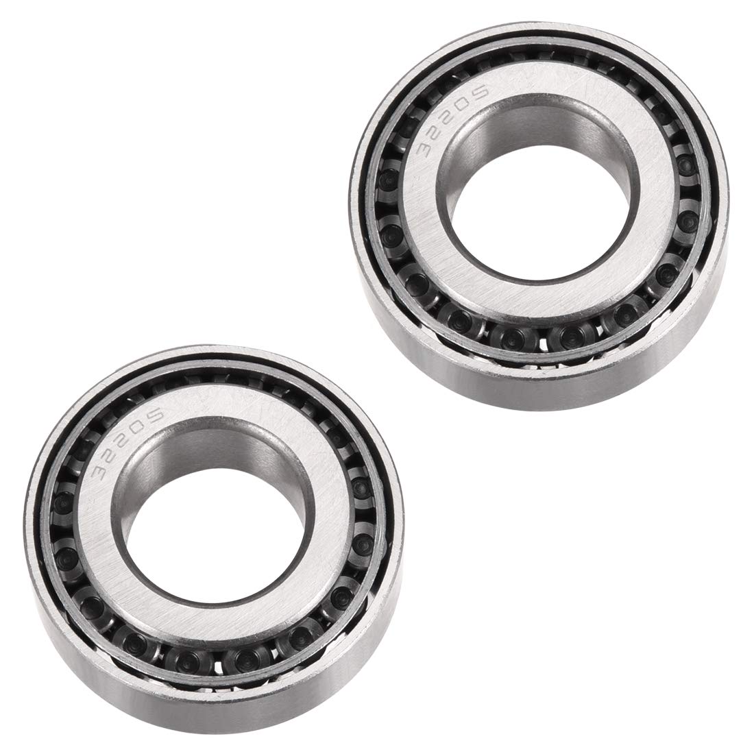 32205 Tapered Roller Bearing Cone and Cup Set, 25mm Bore 52mm OD 19.25mm Thickness 2PCS