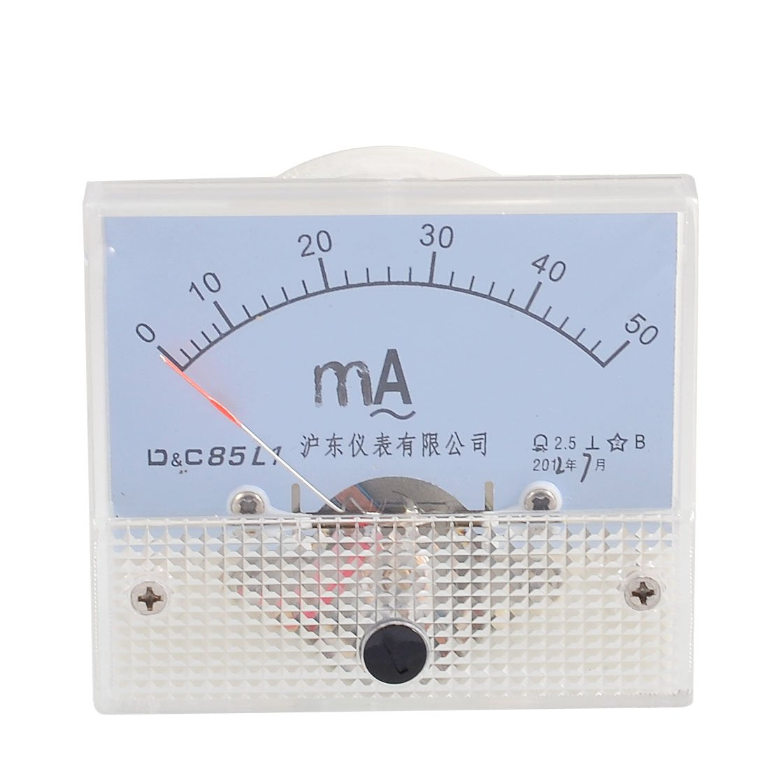 Screw Mounted Analog AC 0-50MA Scale Range Milliamp Panel Meter