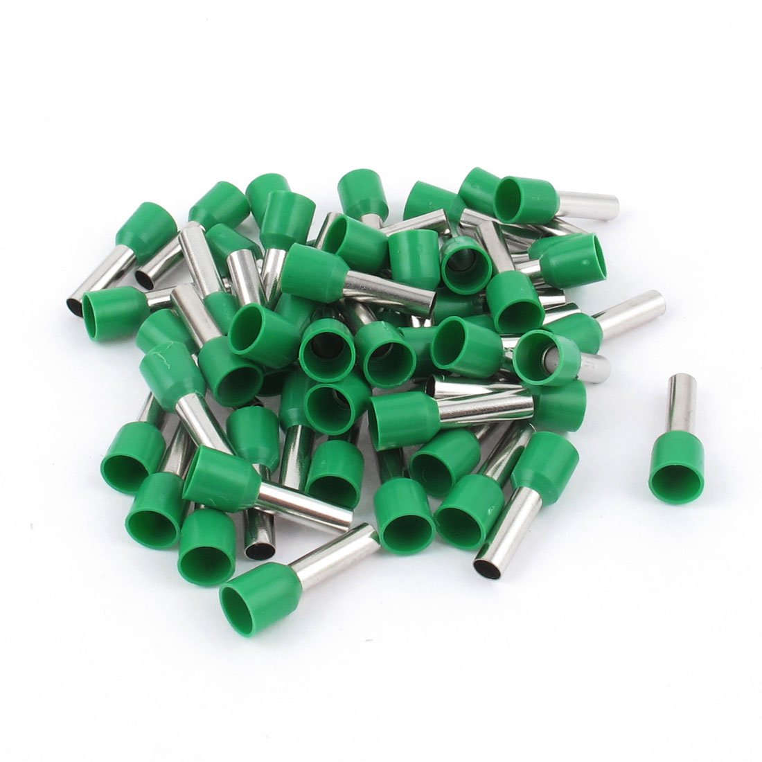 Wire Crimp Terminals Pre Insulated Ferrule with 50 Piece, E6012 10AWG 6 mm, Green