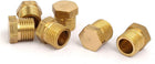 6 Pcs 1/8BSP Male Thread Brass Hex Head Pipe Plug Connector Fitting