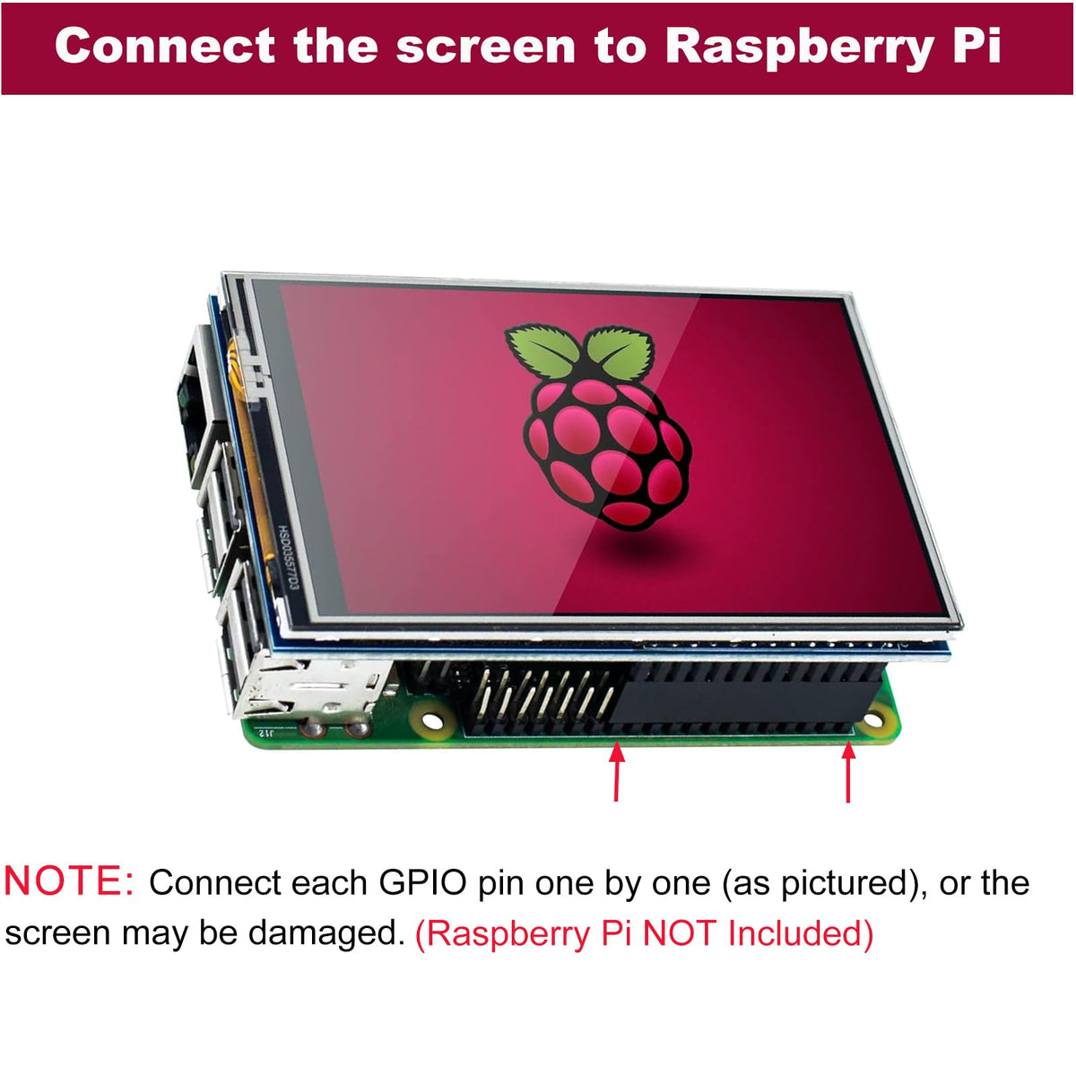 Pannello di display TFT LCD SPI da 3,5 pollici 480x320 per Raspberry Pi 5, Pi4B, 3B+, 3B, 2B