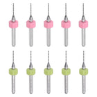 Micro PCB Drill Bit Set 0.8mm 0.9mm, 1/8" 3.175mm Shank Tungsten Carbide CNC Engraving Print Circuit Board Drill Bits Rotary Tool 20pcs