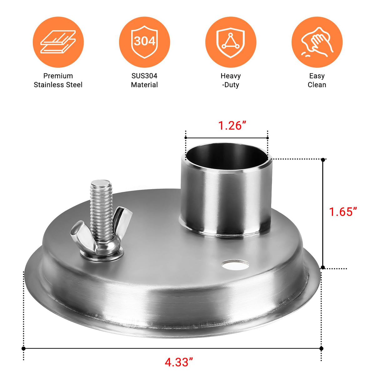 Universal Adapter Kompatibel med WSM Smokey Mountain 14"/18"/22" Kedel