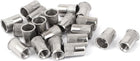 M8 Stainless Steel Flat Head Rivet Nut Insert Nutsert Silver Tone 20pcs