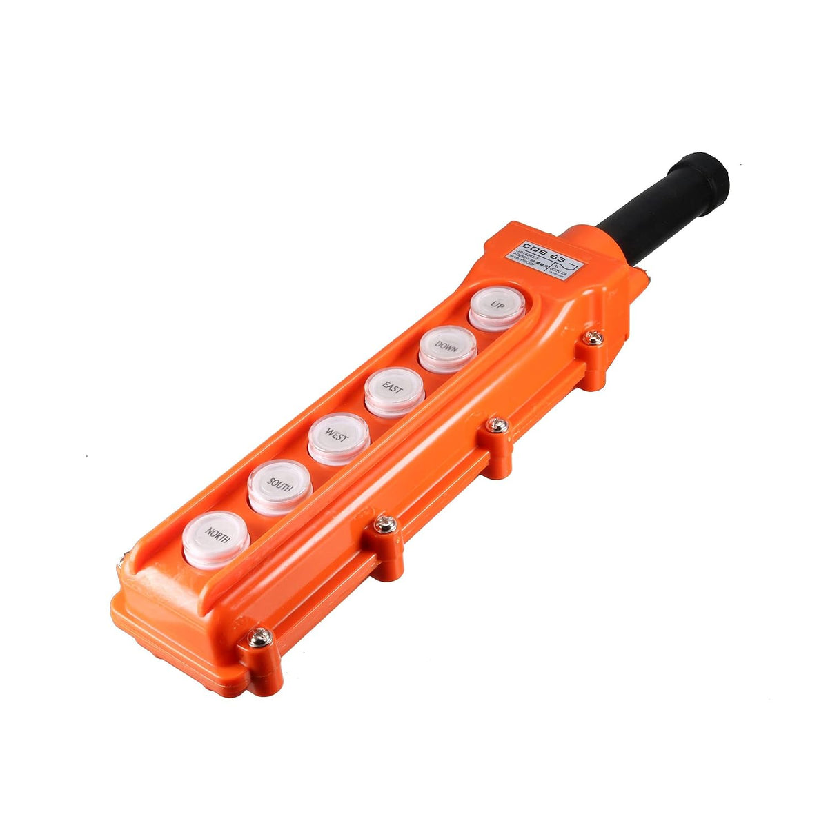 Hoist Crane Momentary 6 Way 6 Button Pendant Control Station