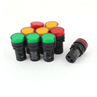 AC 220V 21mm Panel Mount LED Indicator Pilot Signal Light Lamp 9Pcs