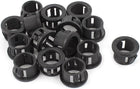 15pcs Black Cable Hose Harness Snap in Bushing Plugs Grommet 12mm Dia