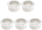5 Pcs PVC Reducer Bushing G2" Male Thread to G1-1/2" Female Thread Coupling Connectors PVC Pipe Reducer Adapter Fitting for Pipe Connecting Plumbing System, White