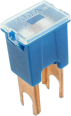 DC 32V 100A Blue PAL Pacific Type Male Slow Blow Fuse for Car Auto