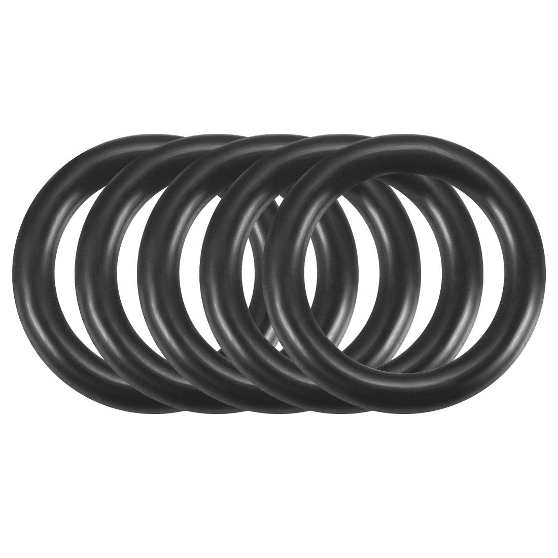 Nitrile Rubber O-Rings, 9.5mm OD 6.5mm ID 1.5mm Width, Metric Nitrile Rubber Sealing Gasket, Pack of 100