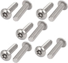 M5x20mm 304 Stainless Steel Button Head Torx Security Tamper Proof Screws 10pcs