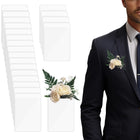 Wedding Boutonniere Holder 20 Pack – No Pins Needed for Suit