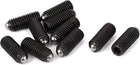M8 X 17mm Rolling Hex Socket Drive Ball Plunger Screws Black 10 Pcs