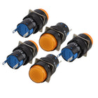 DC 24V Panel Mount Abnormal Signal Indicator Lamp 5 Pcs Orange Light