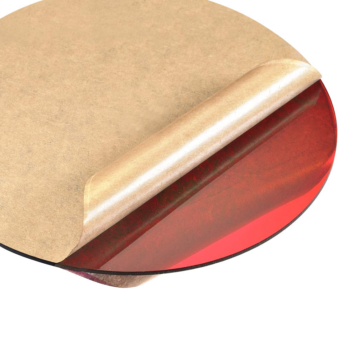 Acrylic Sheet Circle Round Disc,Red,Translucent,2mm Thick,6" Diameter,Acrylic Round Sheet(150mm)