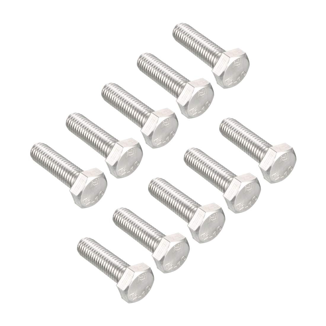 M10x35mm Hex Bolts 304 Stainless Steel Hexagon Screw Bolt 10pcs