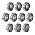 Deep Groove Ball Bearings Z2 10mm x 22mm x 6mm Double Shielded Carbon Steel 10pcs