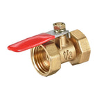 Brass Air Ball Valve Shut-off Switch G1/2 Female to Female Pipe Tubing Fitting Coupler 180 Degree Operation Handle