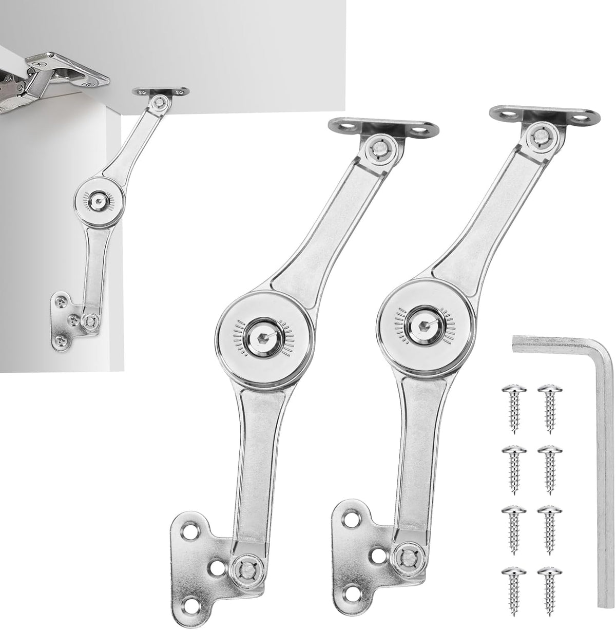 LinkMejor 2 Pack | Staffe Regolabili di Tensione per Coperchio di Sospensione di Cabina Superiore