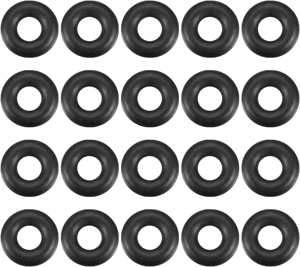 Nitrile Rubber O-Rings, 5mm OD 2mm ID 1.5mm Width, Metric Sealing Gasket, Pack of 20