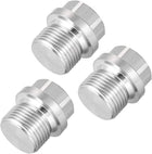 M20 X 1.5 Male Outer Hex Head Plug - 304 Stainless Steel Solid Thread Corrosion Resistant Bung Plug Pipe Fitting 3Pcs