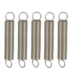 Extended Tension Spring Wire Diameter 0.02", OD 0.2", Free Length 1.18" Stainless Steel Small Dual Hook Tension Spring for Machinery Construction Industrial 5pcs