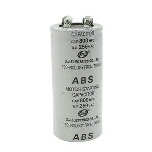 ABS 800Mfd 800Uf 250V Cylindrical AC Motor Starting Capacitor