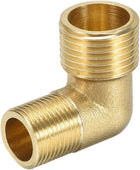 Brass Pipe Fitting 90 Degree Elbow G3/8 Male X G1/2 Male