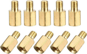 M3x6mm+4mm Male-Female Brass Hex PCB Motherboard Spacer Standoff for FPV Drone Quadcopter, Computer & Circuit Board 20pcs