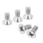 100 pcs #2-56x3/16 inches Machine Screws Phillips Pan Cross Head Screws Fasteners Bolts 304 Stainless Steel Silver for Wall Socket,House Repairs