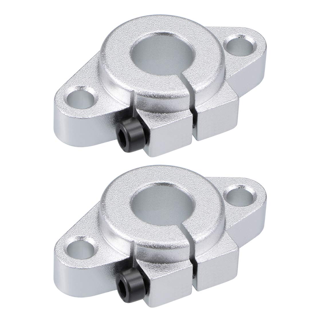 12mm Shaft Support SHF12 Flange Mount Linear Motion Slide Rail Guide Blocks for CNC 3D Printer (Pack of 2)