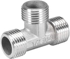 Stainless Steel 304 Cast Pipe Fitting G1/2 Male Tee Shaped Connector Coupler