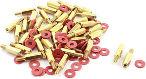 PC PCB Motherboard M3 12 6mm Brass Standoff Hexagonal Spacer 40 Pcs