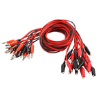 10 Pairs Multimeter Test Leads Set Banana Plug, Double Alligator Crocodile Clip Wire Cable to Banana Connector Audio Video Test Cable 1M Length for Electrical Test