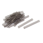 Compression Spring,304 Stainless Steel,4mm OD,0.5mm Wire Size,40mm Free Length,Silver Tone,20Pcs