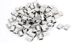 100pcs M4 Oval Aluminum Sleeves Clamps for 4mm Wire Rope Swage Clip