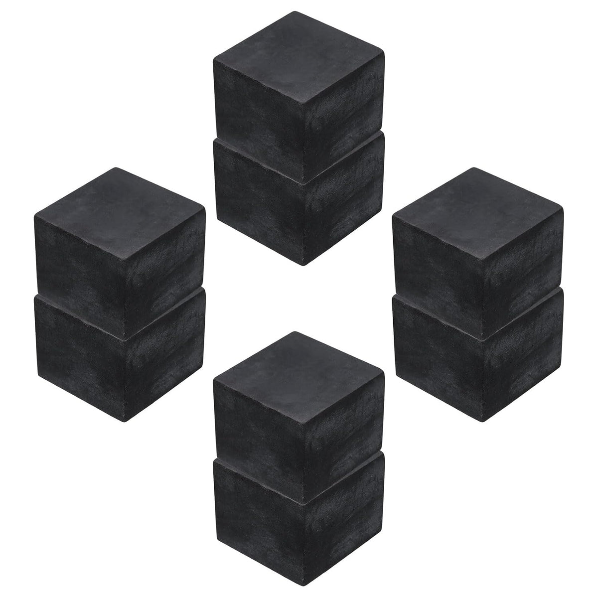 8pcs Rubber Anti-Vibration Pads Hard Pad, 50mm Square Vibration Isolation Mats, 40mm Thickness Non-Slip Rubber Blocks, Anti-Skid Anti Noise for HVAC, Compressor, Air Conditioner