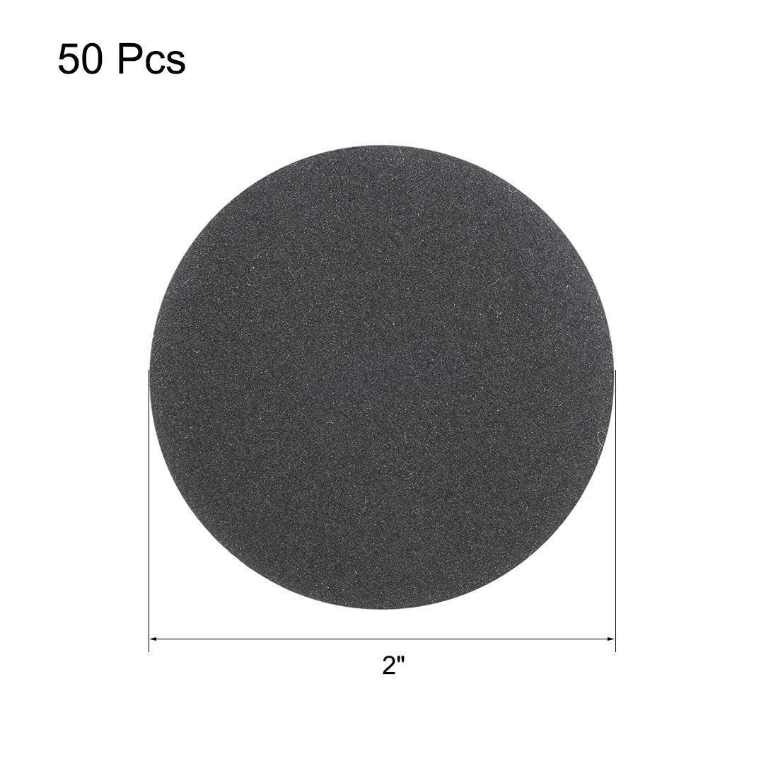 2-Inch Kancing dan Loop Disc Penggilingan Kalsit Basah/Kering 320 Grit 50 Pcs