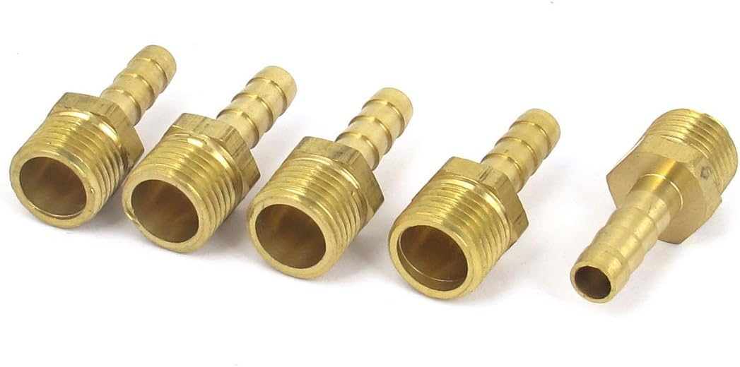 1/4BSP Male Thread to 6mm Hose Barb Straight Adapter Coupler 5PCS