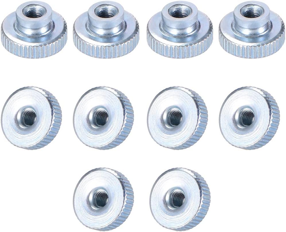 Knurled Thumb Nuts, 10Pcs M3x0.5mm Iron Round Knobs Fastener for 3D Printer Parts