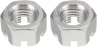 M20 x 2.5mm Pitch 304 Stainless Steel Slotted Hex Nuts, Pack of 2