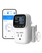 LinkMejor Smart WiFi Regulator Temperatuury Złączka, 15A/1800W, 24H Timer