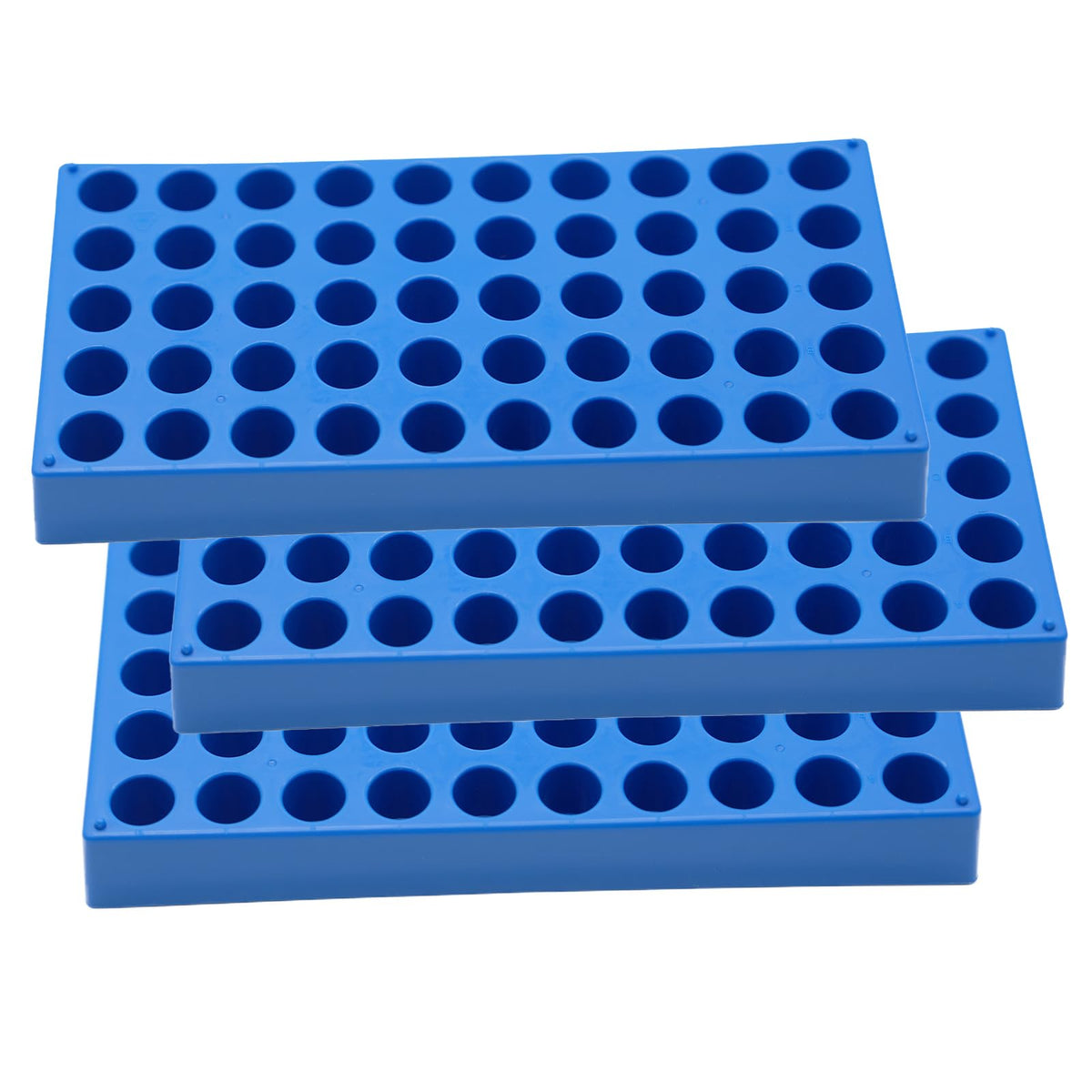 3 Pcs Rangement de Flacons, 50 trous pour Bouteilles d'échantillons HPLC de 4mL, Diamètre de 16mm