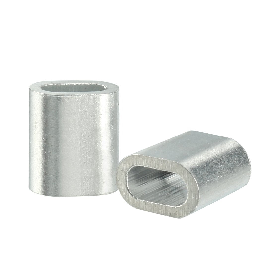 Aluminum Crimping Loop Sleeve Oval for 1/50" Wire Rope Pack of 50