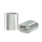 Aluminum Crimping Loop Sleeve Oval for 1/50" Wire Rope Pack of 50